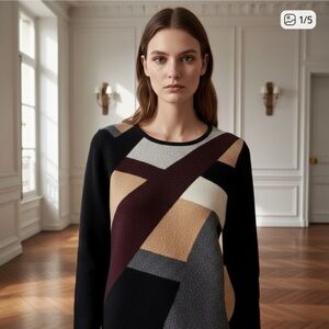 Charter Club Cashmere Argyle Sweater Small